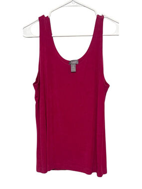 Chico's Travelers Pink Slinky Knit Tank Top Women’s Sz 2 Large Sleeveless